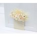 Pocket Boutonniere in Champagne, Ivory & Cream | Square Flower Accessories