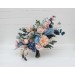 Dusty Blue, Blush Pink & Peach Dahlia Bridal Bouquet | Faux Wedding & Bridesmaid Bouquets