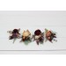 Wedding Boutonnieres & Wrist Corsage in Burgundy, Ivory & Dusty Rose | Faux Flower Accessories
