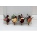 Wedding Boutonnieres & Wrist Corsage in Burgundy, Ivory & Dusty Rose | Faux Flower Accessories