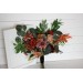 Wedding Bouquets in Rust, Terracotta & Burgundy | Faux Bridal & Bridesmaid Bouquets