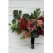 Wedding Bouquets in Rust, Terracotta & Burgundy | Faux Bridal & Bridesmaid Bouquets