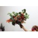 Wedding Bouquets in Rust, Terracotta & Burgundy | Faux Bridal & Bridesmaid Bouquets