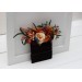 Pocket Boutonniere in Rust, Burgundy & Ivory | Faux Flower Accessories