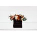 Pocket Boutonniere in Rust, Burgundy & Ivory | Faux Flower Accessories