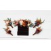 Pocket Boutonniere in Rust, Burgundy & Ivory | Faux Flower Accessories