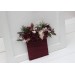 Pocket boutonniere in burgundy blush pink gold color scheme. Flower accessories. Winter wedding. 5214