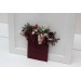 Pocket boutonniere in burgundy blush pink gold color scheme. Flower accessories. Winter wedding. 5214