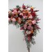 Flower Arch Arrangement in Cinnamon, Burgundy, Blush Pink & Rust | Faux Floral Archway for Wedding