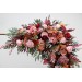 Flower Arch Arrangement in Cinnamon, Burgundy, Blush Pink & Rust | Faux Floral Archway for Wedding