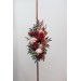 Flower Arch Arrangement in Cinnamon, Burgundy, Blush Pink & Rust | Faux Floral Archway for Wedding