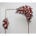 Flower Arch Arrangement in Cinnamon, Burgundy, Blush Pink & Rust | Faux Floral Archway for Wedding