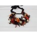 Purple burgundy black rust gold flower crown. Hair wreath. Flower girl crown. Wedding flowers. 5014