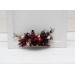 Flower comb in burgundy black gold beige color scheme. Wedding accessories for hair. Bridal flower comb. Bridesmaid floral comb. Halloween wedding. 0018