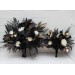 Ivory, Black, and Gold Wedding Bouquets – Gothic & Moody Bridal Designs
