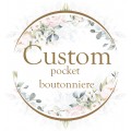 Create a pocket boutonniere :) Custom