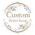 Create flower hoop :) Alternative bridesmaid bouquet. Custom