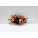 Flower comb in rust burgundy cinnamon orange color scheme. Wedding accessories for hair. Bridal flower comb. Bridesmaid floral comb. 0033