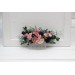 Flower comb in dusty rose navy blue color scheme. Wedding accessories for hair. Bridal flower comb. Bridesmaid floral comb. 5216
