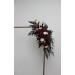 Flower Arch Arrangement in Purple, Black, Rust & Gold | Faux Floral Archway for Wedding