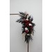 Flower Arch Arrangement in Purple, Black, Rust & Gold | Faux Floral Archway for Wedding