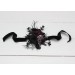 Wedding Boutonnieres & Wrist Corsage in Silver, Black & Purple | Faux Flower Accessories