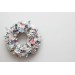 Flower wreath. Wall decor. Wedding decor. All season wreath. Home decor. Lantern flowers. Blush pink  and dusty blue wreath. 5131-2