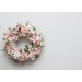 Flower wreath. Wall decor. Wedding decor. All season wreath. Home decor. Lantern flowers. Blush pink wreath.05131-1