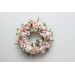 Flower wreath. Wall decor. Wedding decor. All season wreath. Home decor. Lantern flowers. Blush pink wreath.05131-1