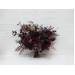 Wedding Bouquets in Deep Purple & Burgundy | Cascading Faux Bridal & Bridesmaid Bouquets
