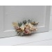 Flower comb in blush pink beige cream color scheme. Wedding accessories for hair. Bridal flower comb. Bridesmaid floral comb. 5132