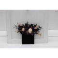 Pocket Boutonniere in Deep Purple, Black, Gold & Beige | Faux Flower Accessories