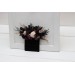 Pocket Boutonniere in Deep Purple, Black, Gold & Beige | Faux Flower Accessories
