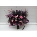 Wedding Bouquets in Deep Purple, Fuchsia & Candy Pink | Cascading Faux Bridal & Bridesmaid Bouquets