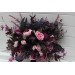 Wedding Bouquets in Deep Purple, Fuchsia & Candy Pink | Cascading Faux Bridal & Bridesmaid Bouquets