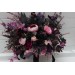 Wedding Bouquets in Deep Purple, Fuchsia & Candy Pink | Cascading Faux Bridal & Bridesmaid Bouquets