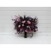 Wedding Bouquets in Deep Purple, Fuchsia & Candy Pink | Cascading Faux Bridal & Bridesmaid Bouquets