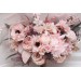 Wedding Bouquets in Dusty Pink & Blush Pink | Cascading Faux Bridal & Bridesmaid Bouquets
