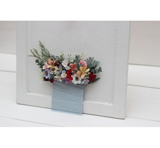 Wildflowers Pocket Boutonniere | Square Faux Flower Accessories
