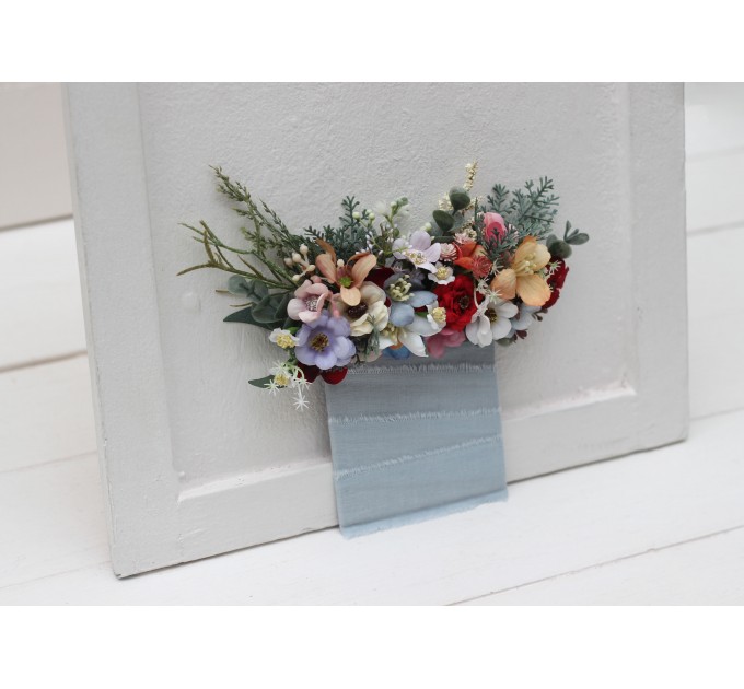 Wildflowers Pocket Boutonniere | Square Faux Flower Accessories