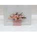 Pocket Boutonniere in Dusty Pink, Blush Pink & Cream | Square Faux Flower Accessories