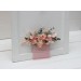 Pocket Boutonniere in Dusty Pink, Blush Pink & Cream | Square Faux Flower Accessories