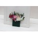 Pocket Boutonniere in White & Pink | Square Faux Flower Accessories