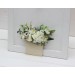 Pocket Boutonniere in Ivory & White | Square Faux Flower Accessories