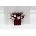 Pocket Boutonniere in Burgundy & Ivory | Square Faux Flower Accessories