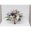 Spring & Summer Wedding Bouquets in Lilac, Ivory & Blush Pink | Faux Bridal & Bridesmaid Wildflower Bouquets