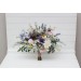 Spring & Summer Wedding Bouquets in Lilac, Ivory & Blush Pink | Faux Bridal & Bridesmaid Wildflower Bouquets