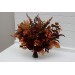 Wedding Bouquets in Burgundy, Deep Red & Burnt Orange – Faux Bridal Flowers