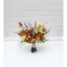 Wildflower Bridal Bouquet in Burnt Orange, Yellow & Ivory | Faux Chamomile & Poppy Wedding Flowers