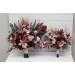 Wedding Bouquets in Burgundy, Dusty Rose & Blush Pink | Faux Bridal & Bridesmaid Cascading Bouquets